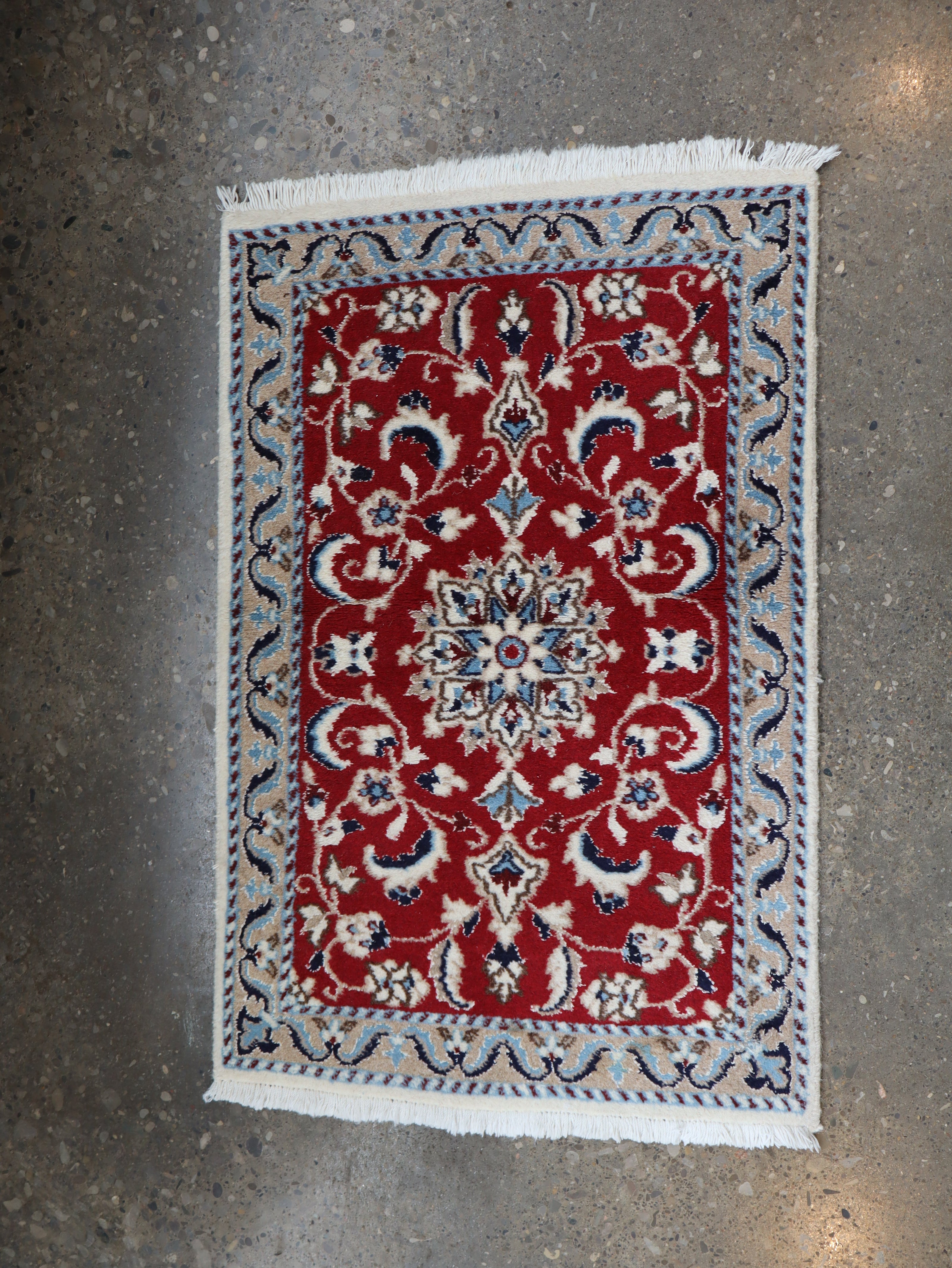 Persian Nain Rug | 1' 10