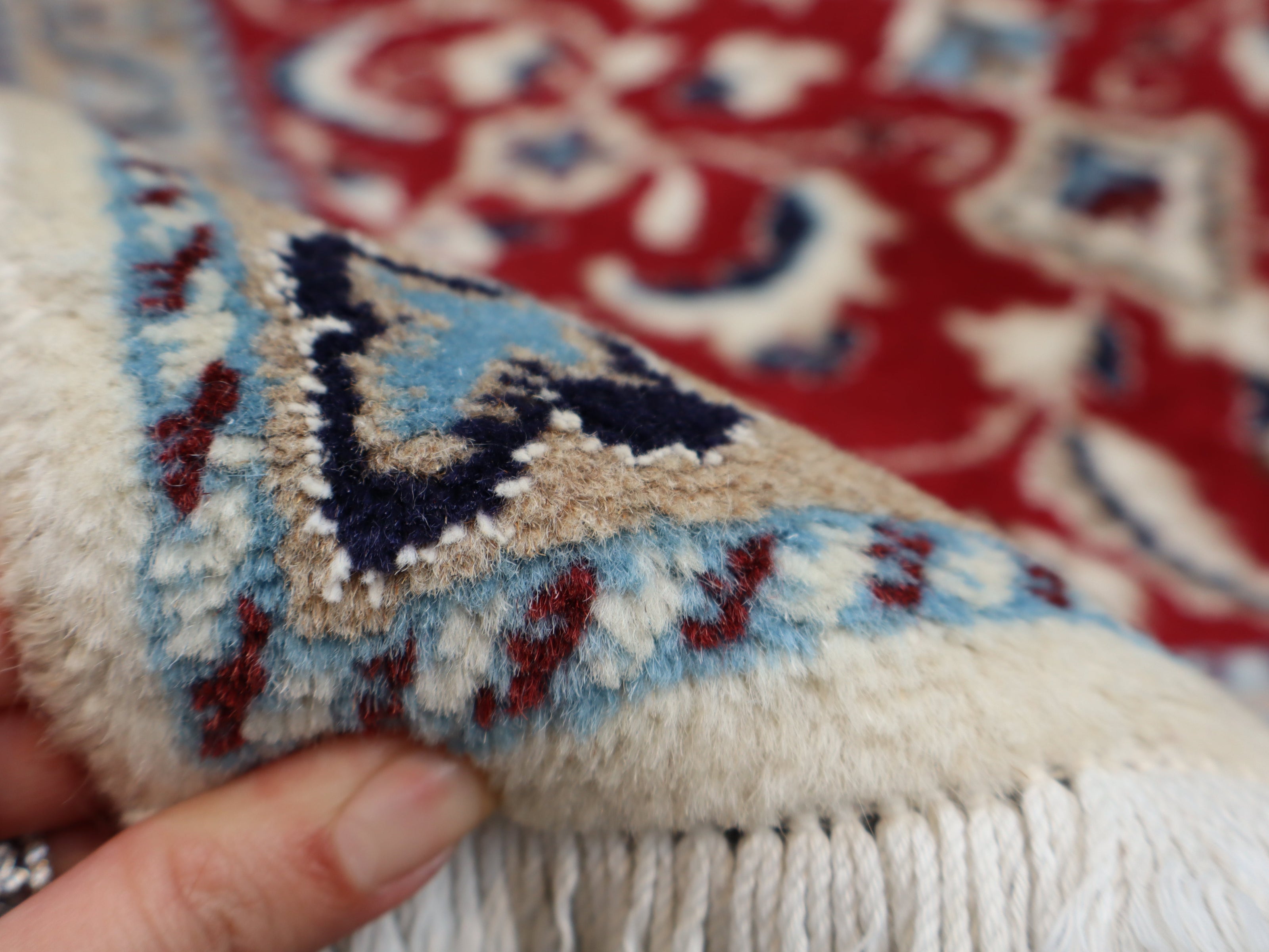 Persian Nain Rug | 1' 10
