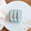 Turquoise Crescent Moon Huggies