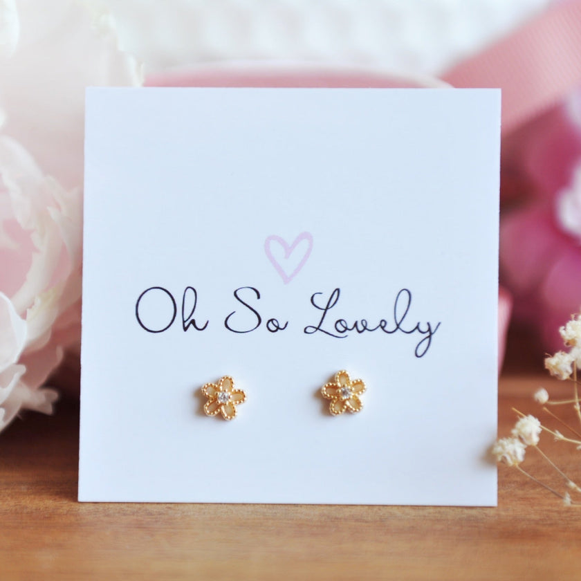 LEAH Flower Studs