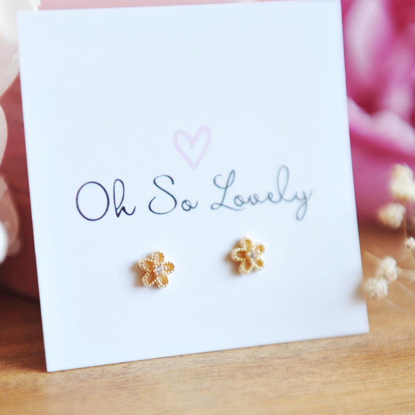 LEAH Flower Studs