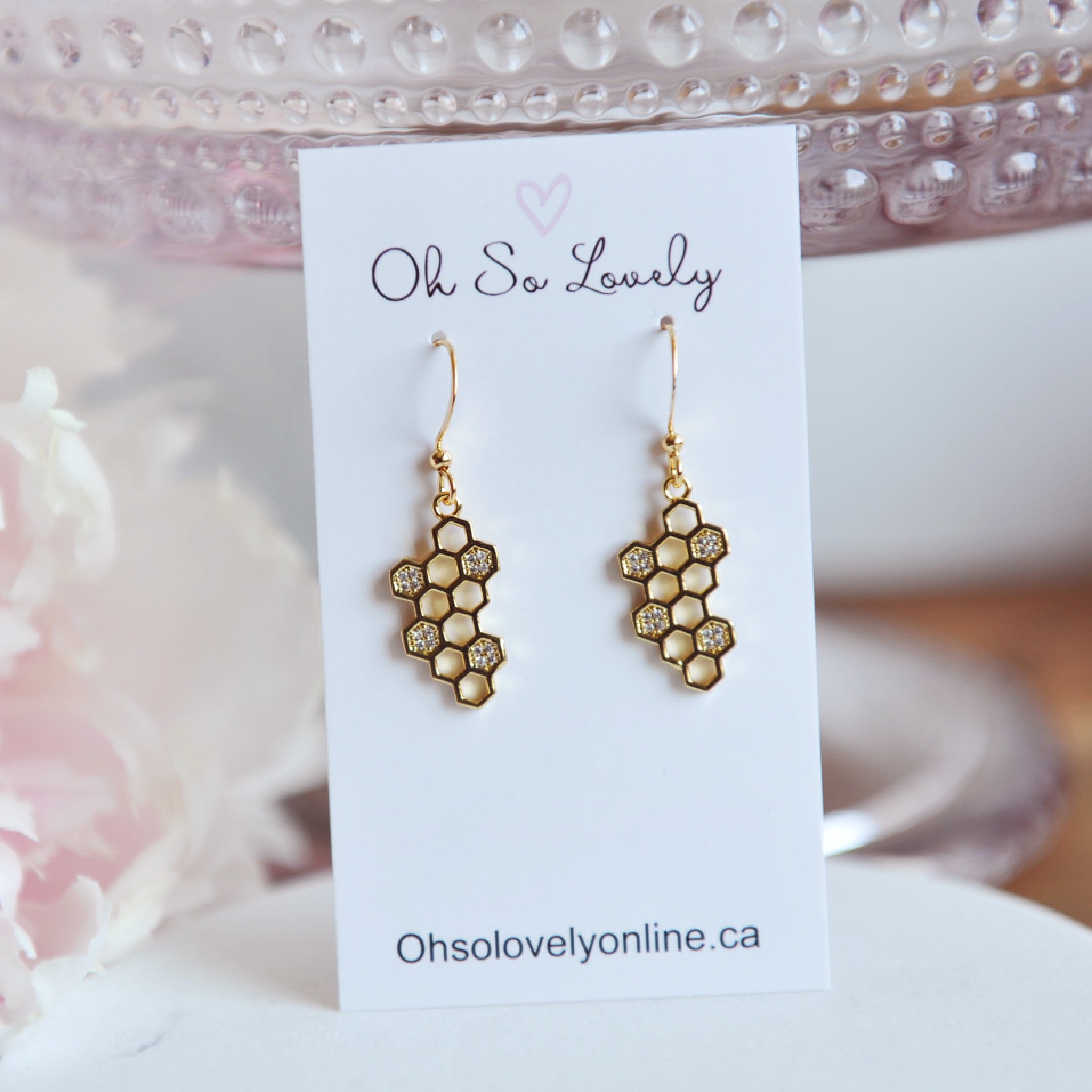HONEY BEE COMB Earrings