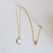 Turquoise Crescent Moon Necklace