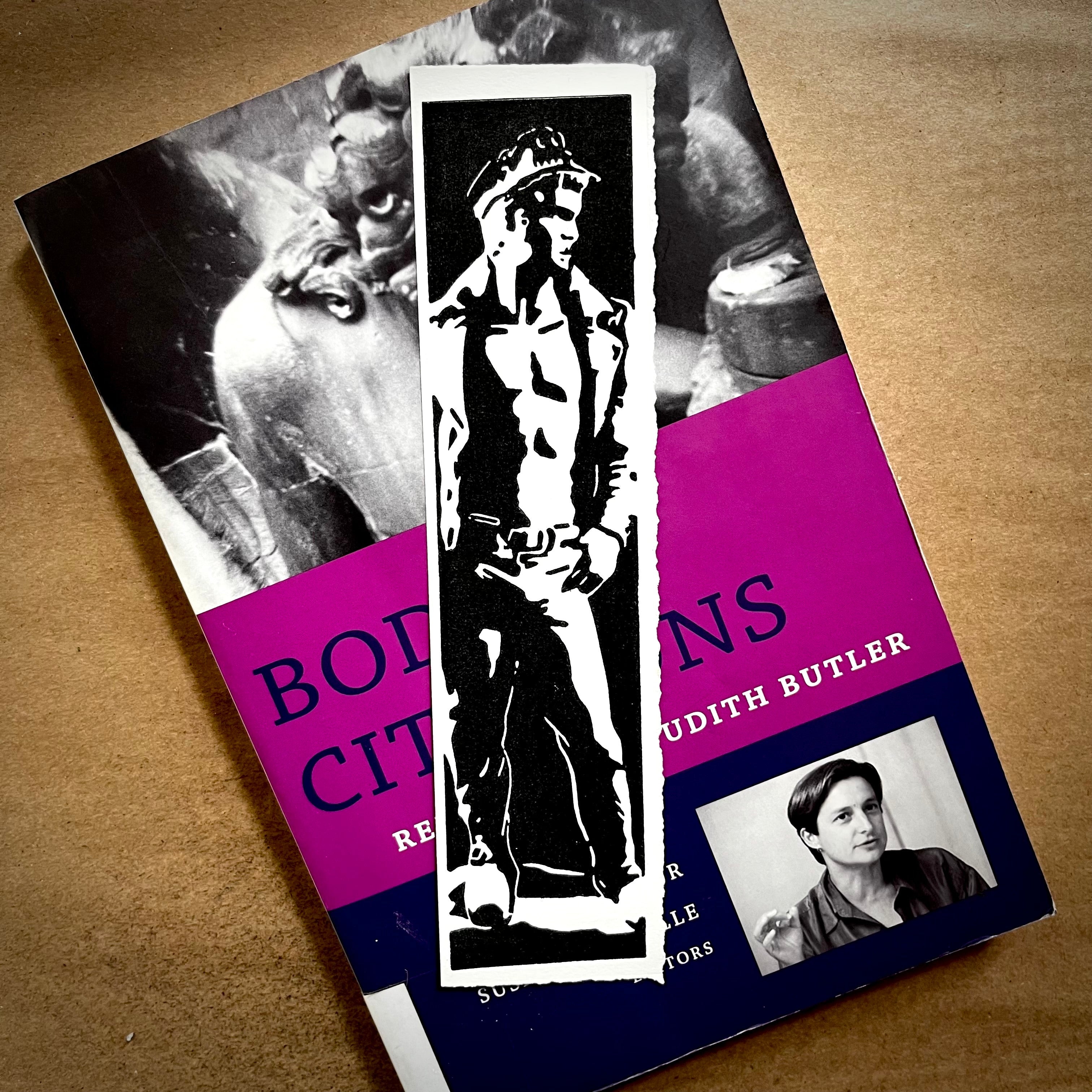 Leather David Bookmark | LINOCUT PRINT
