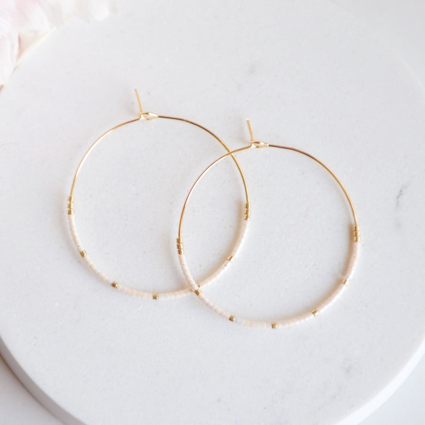 Miyuki Bead Hoops