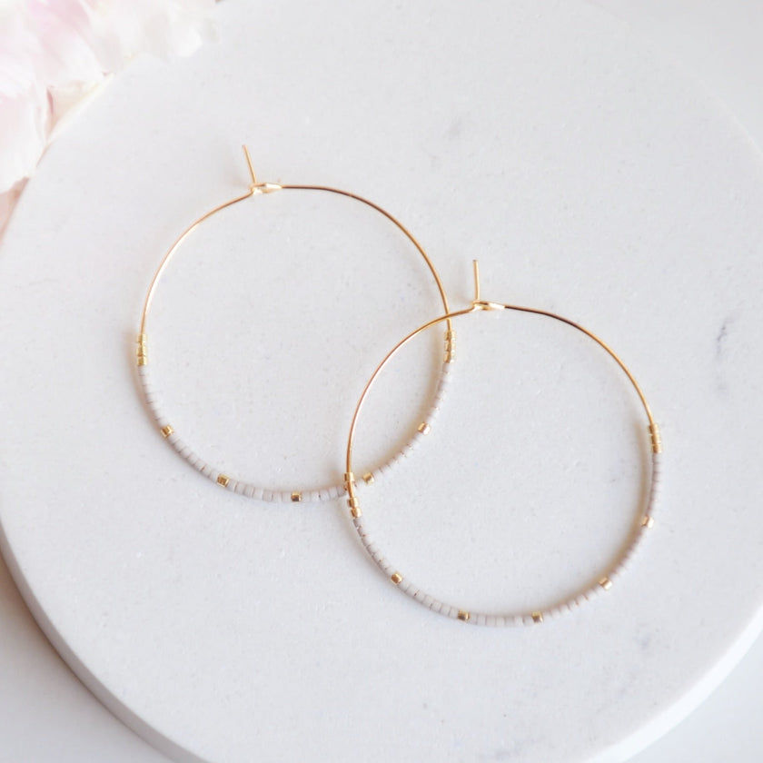 Miyuki Bead Hoops