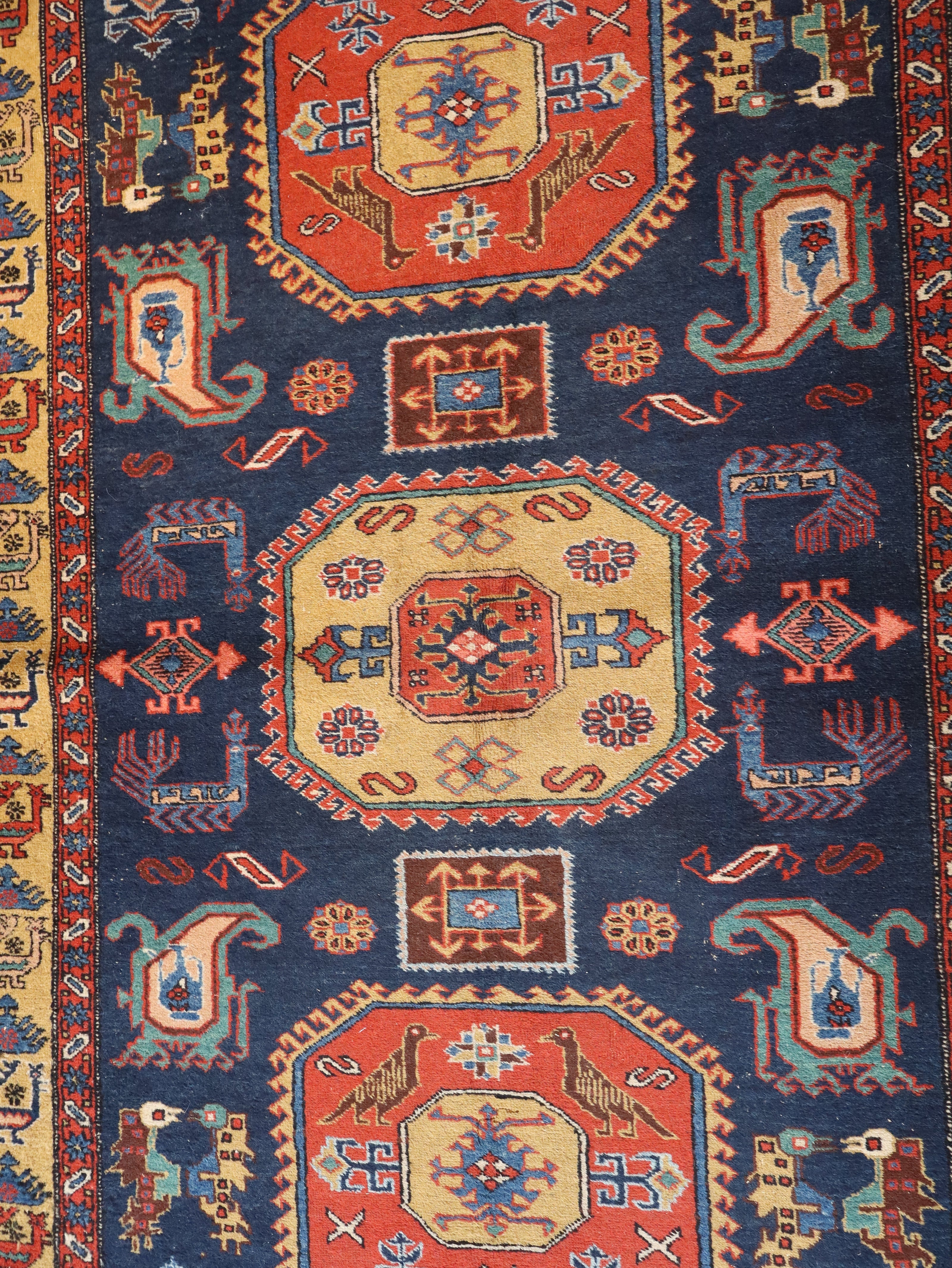 Persian Meshkin Rug | 4' 7