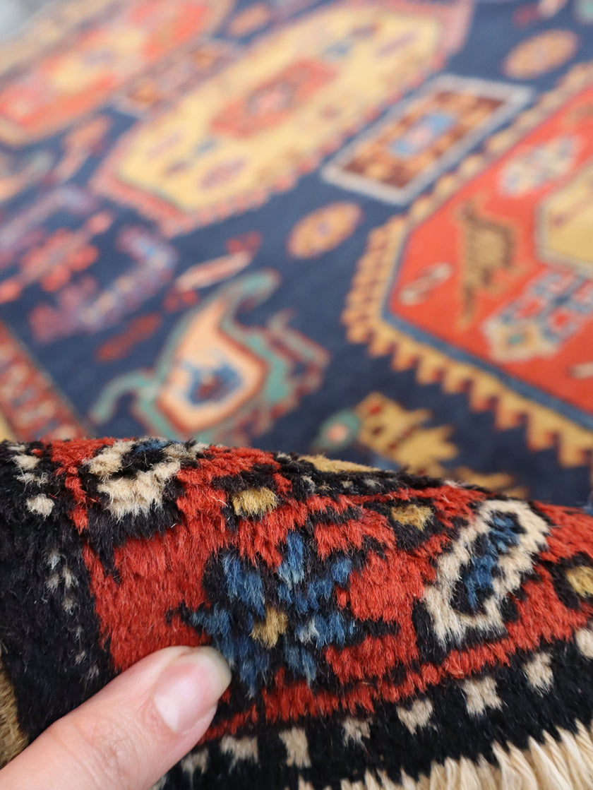 Persian Meshkin Rug | 4' 7