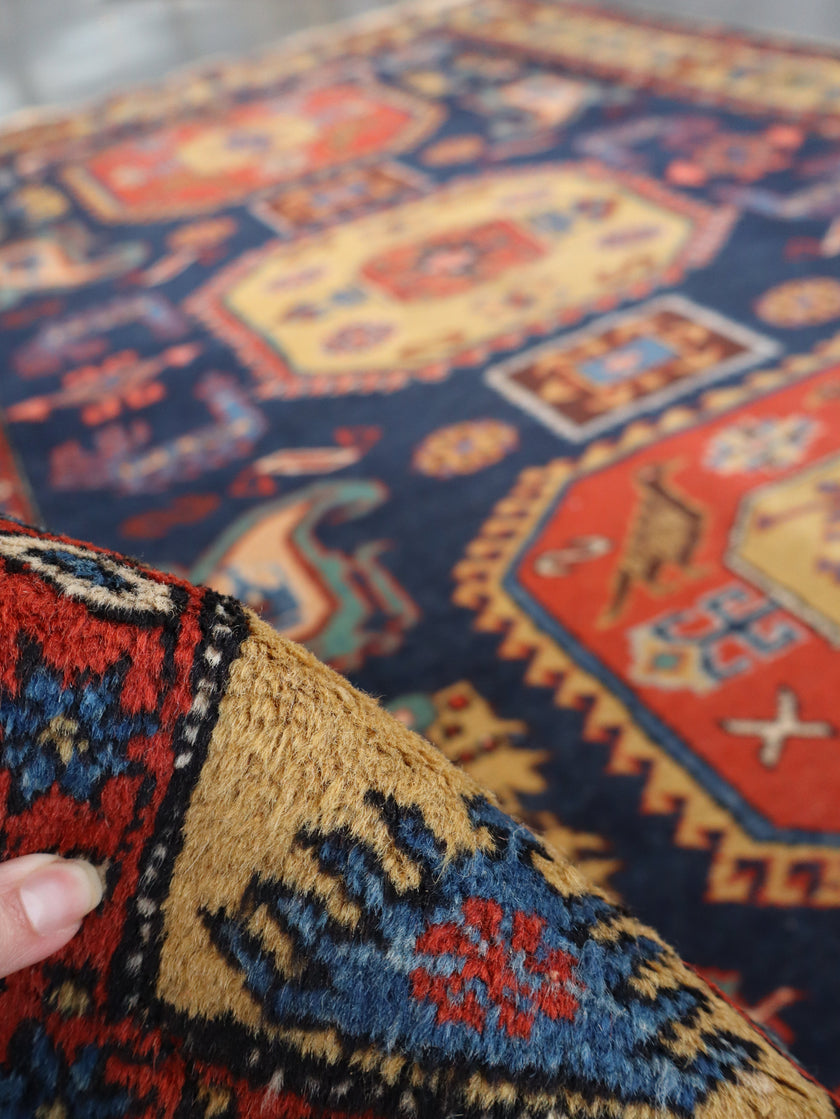 Persian Meshkin Rug | 4' 7