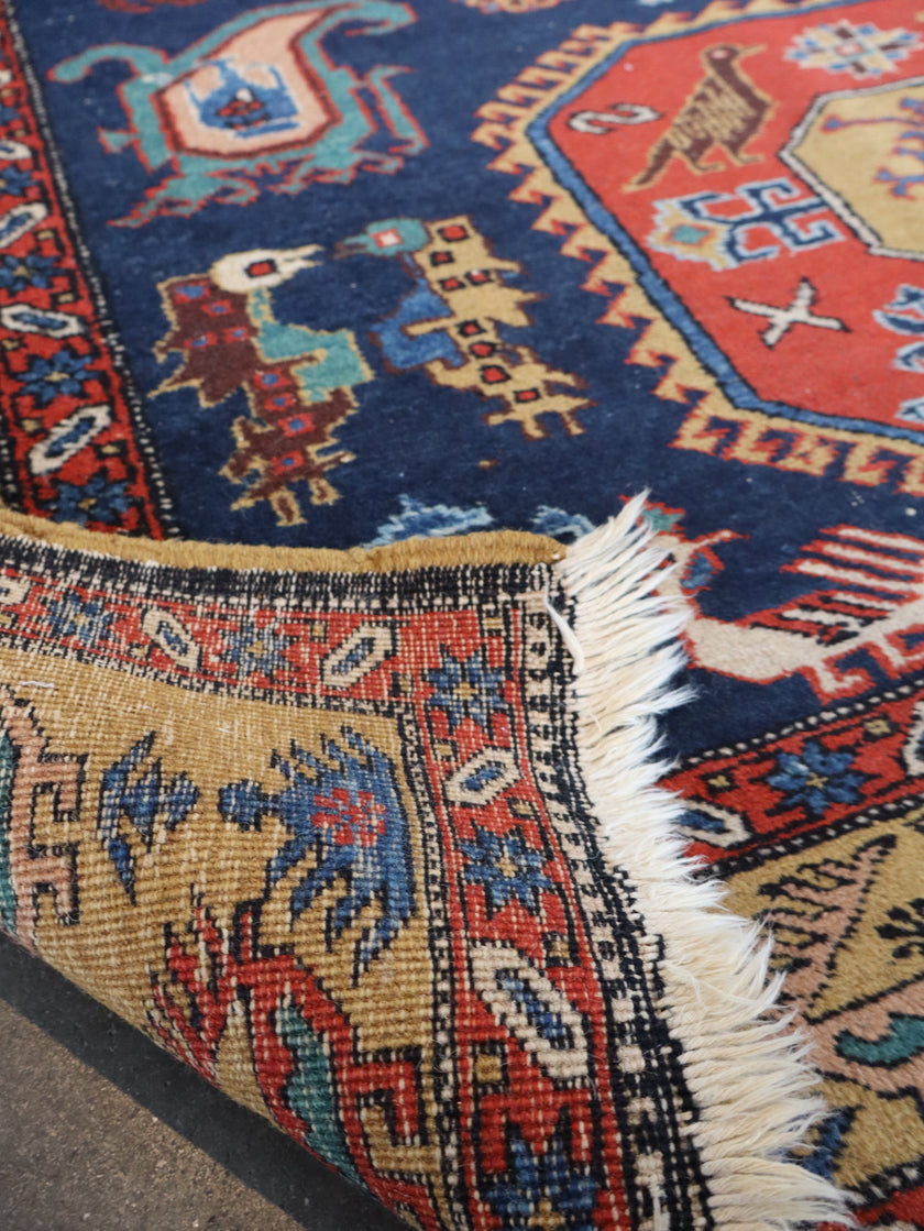 Persian Meshkin Rug | 4' 7