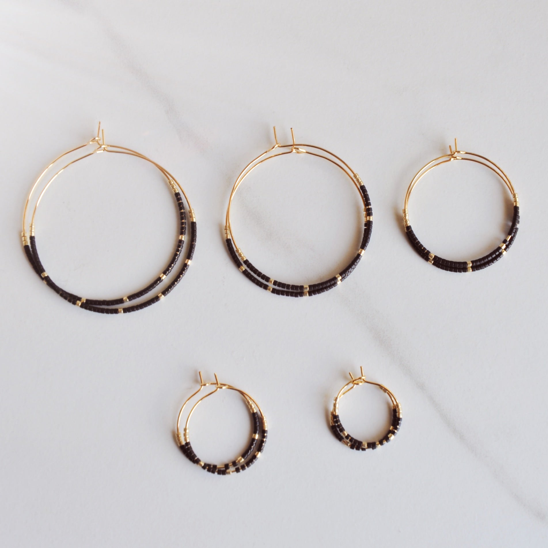 Miyuki Bead Hoops