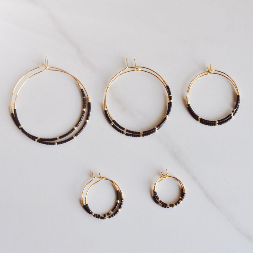 Miyuki Bead Hoops