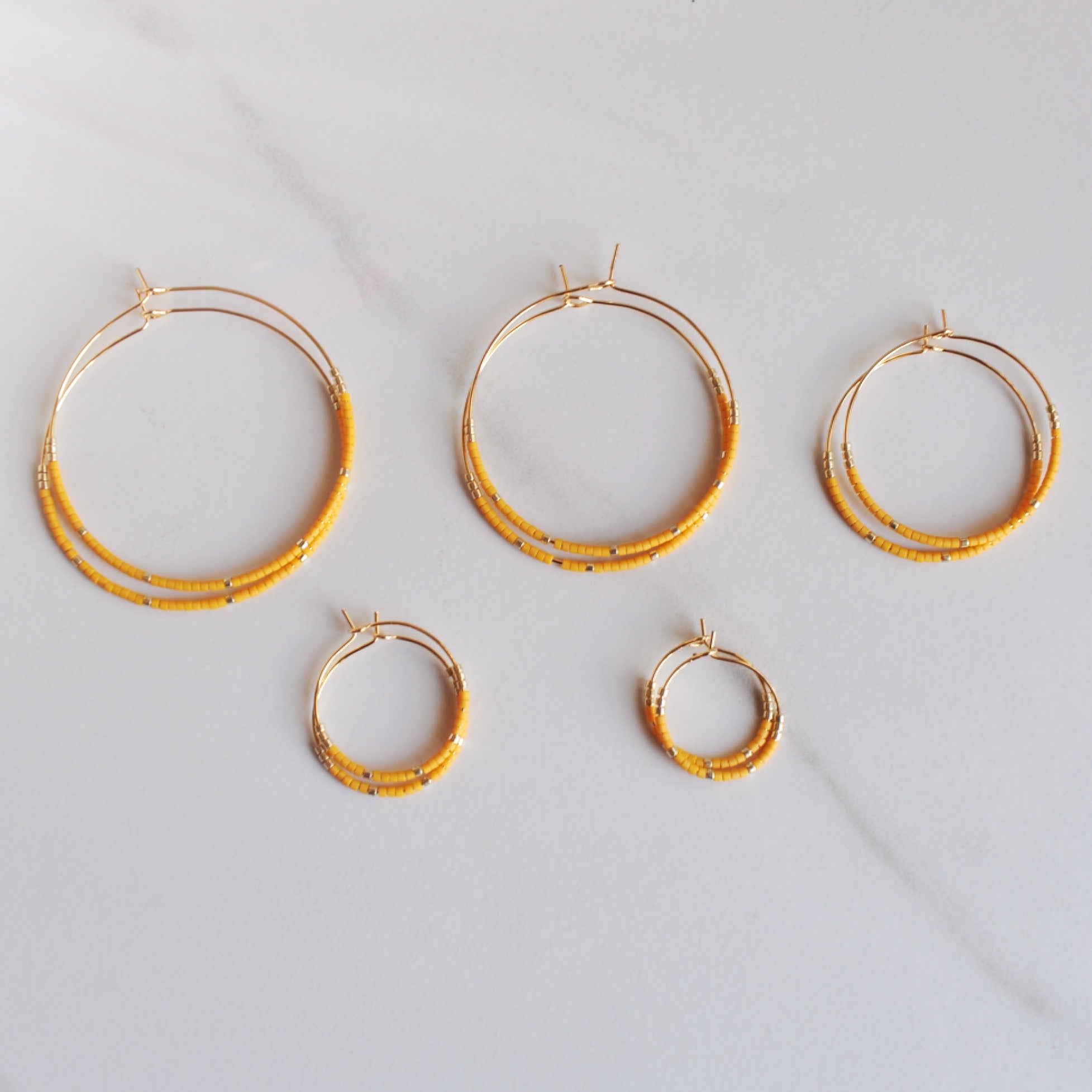Miyuki Bead Hoops