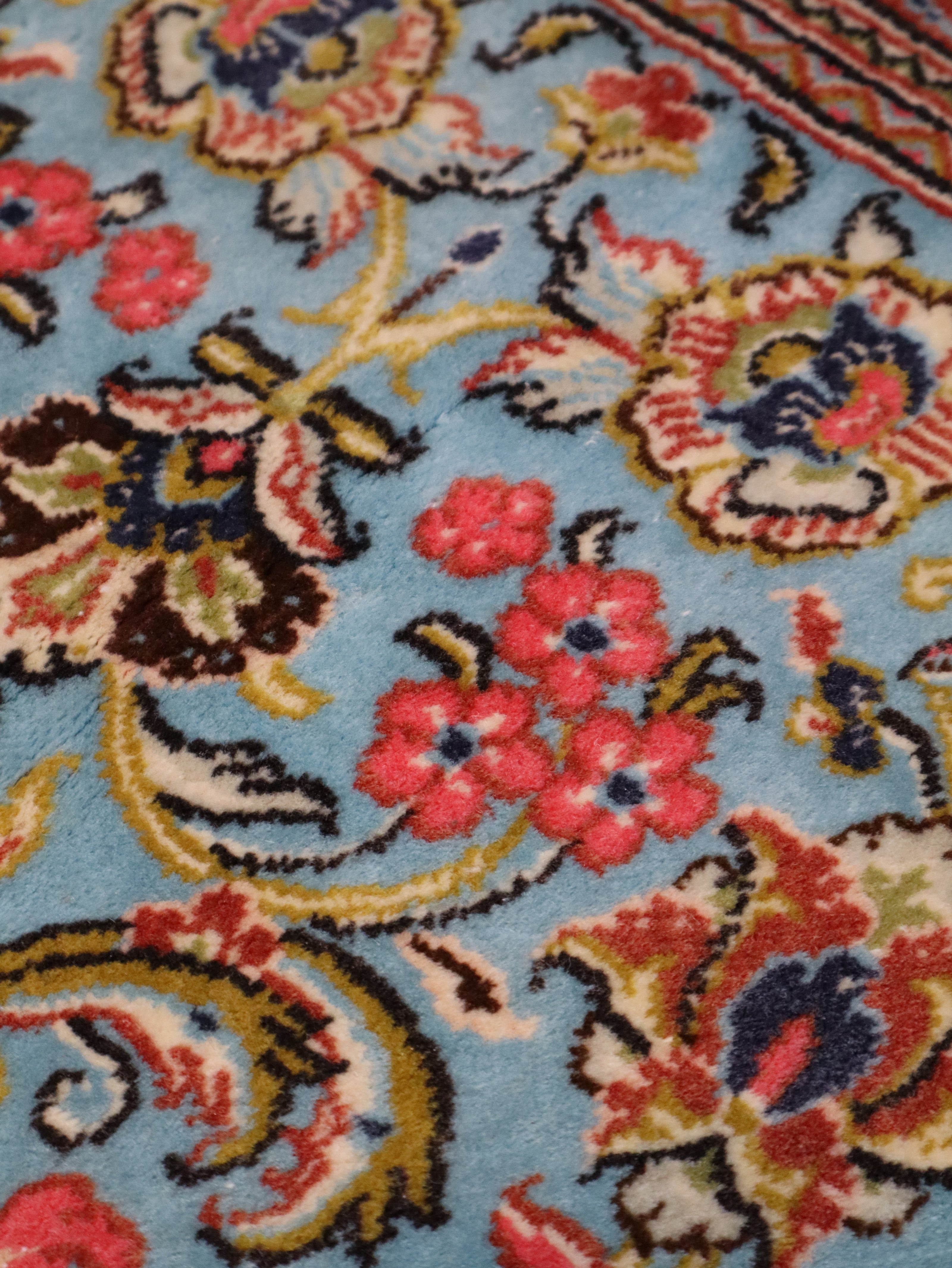 On Hold - Persian Qom Kork Wool Runner | 2' 9