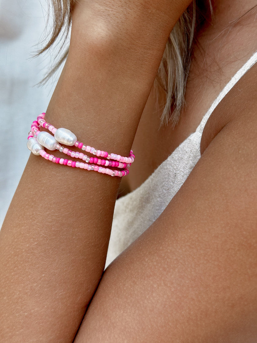 RUN FOR THE CURE PINK BRACELET
