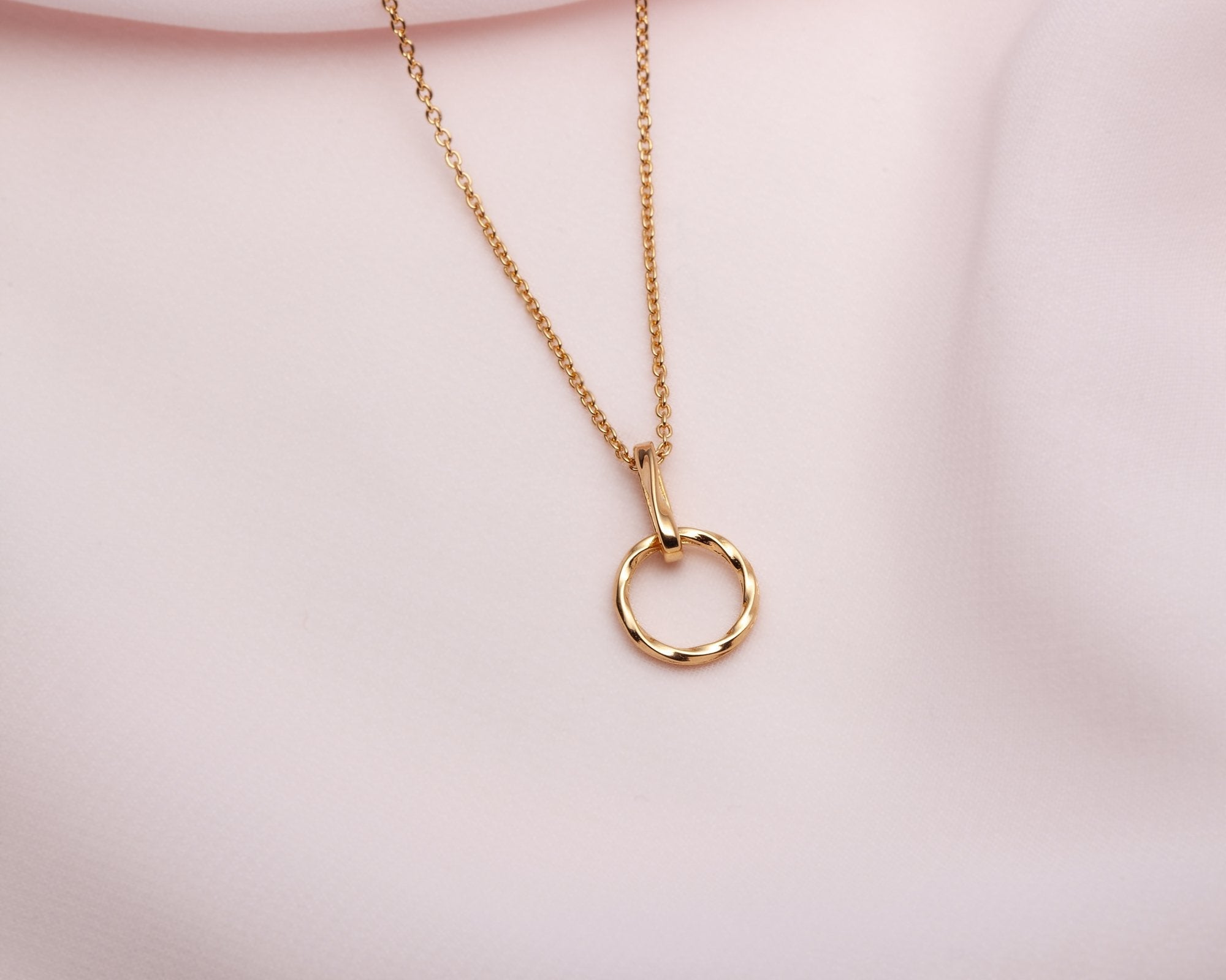 petit collier cercle réversible