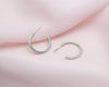 boucles d'oreilles anneaux avec perles