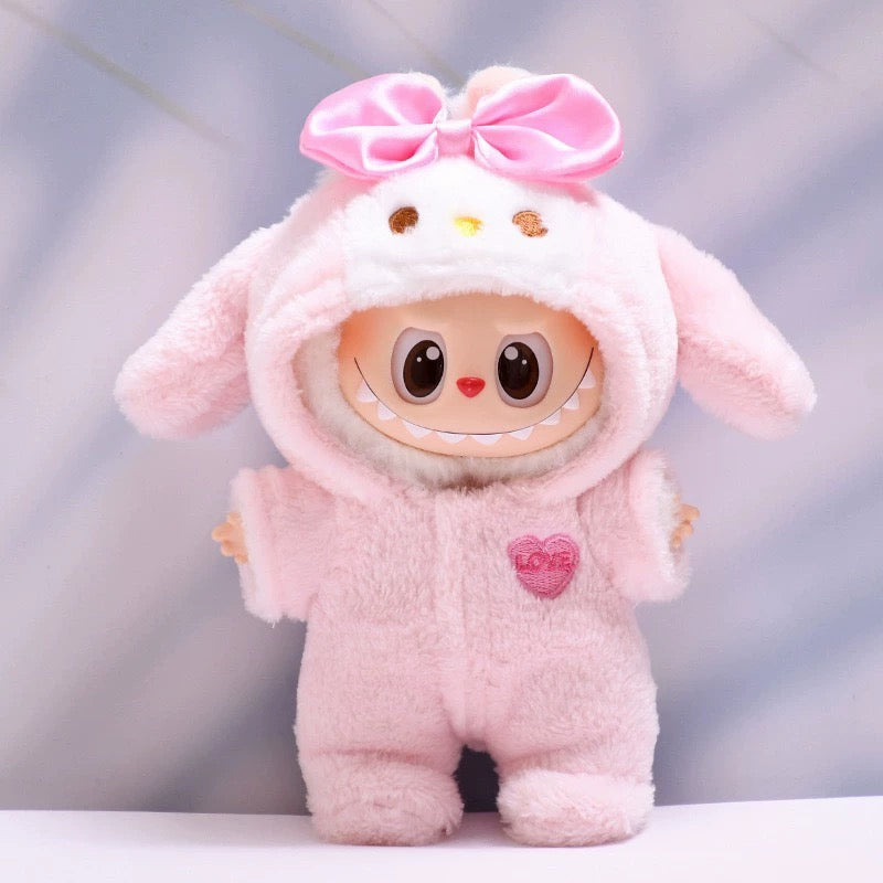Labubu Doll Outfit – Soft Pink Pajamas [Pre order]