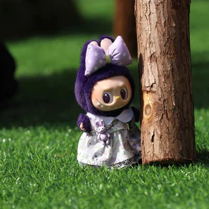 Handmade Labubu outfits- cute flower dress (for labubu 17cm) [pre order]