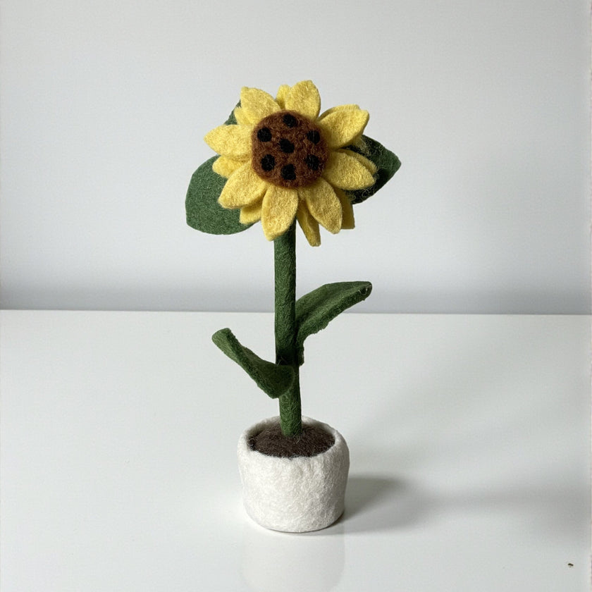 Standing Felt Sunflower