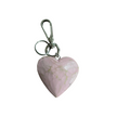Hand Carved Heart Keychain