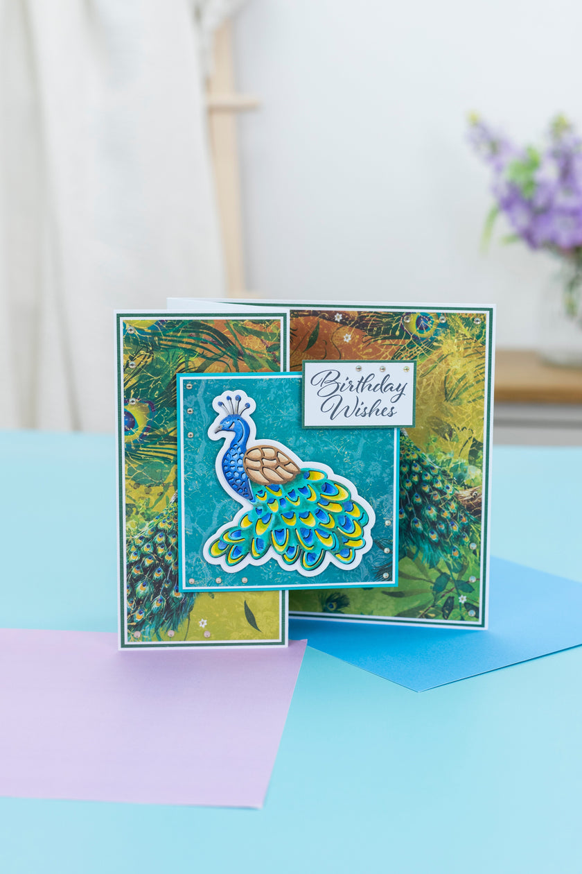 Graceful Plumes Luxury Linen Card Pack A4 