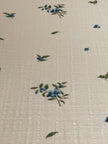 Organic Cotton Muslin Crib Fitted Sheets - Blueberry