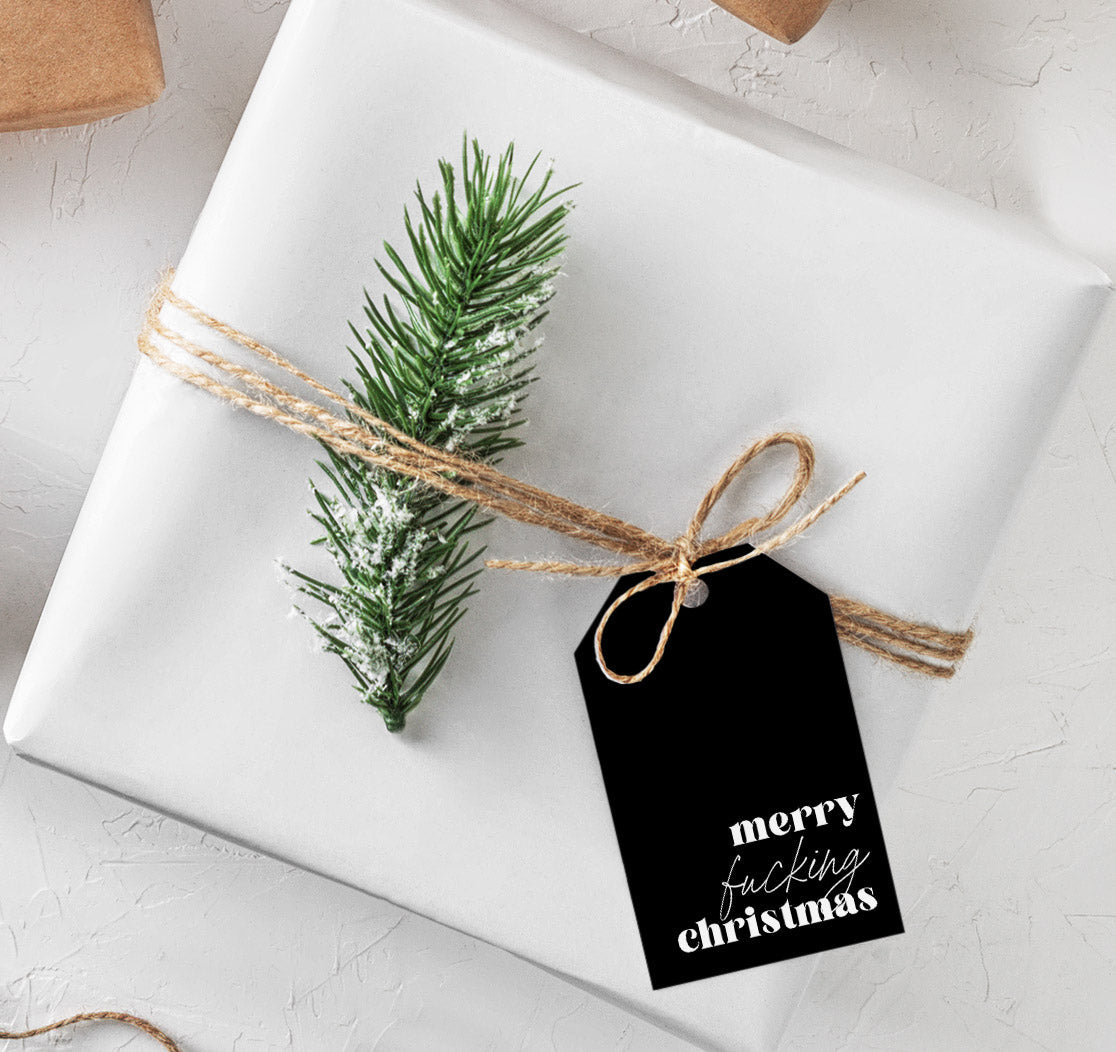 Merry Fucking Christmas Gift Tags
