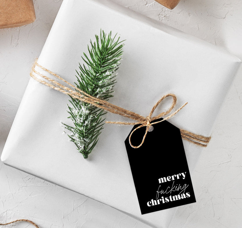 Merry Fucking Christmas Gift Tags