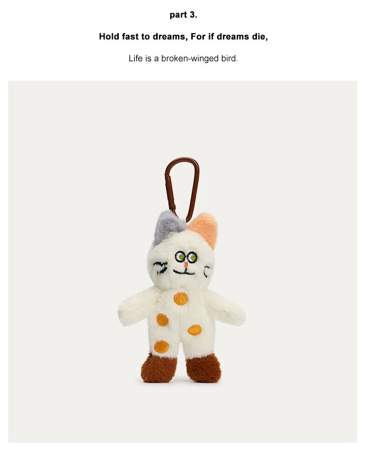 Polka dot Cat Bag charm [pre order]