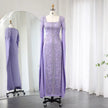 Kaftan style cape sleeves gown
