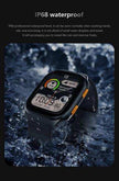 TUTT AMOLED Screen Smartwatch | Always-On Display | Health & Fitness Tracker | YOKO | IP68 Men & Women Smartwatch (Two Straps)