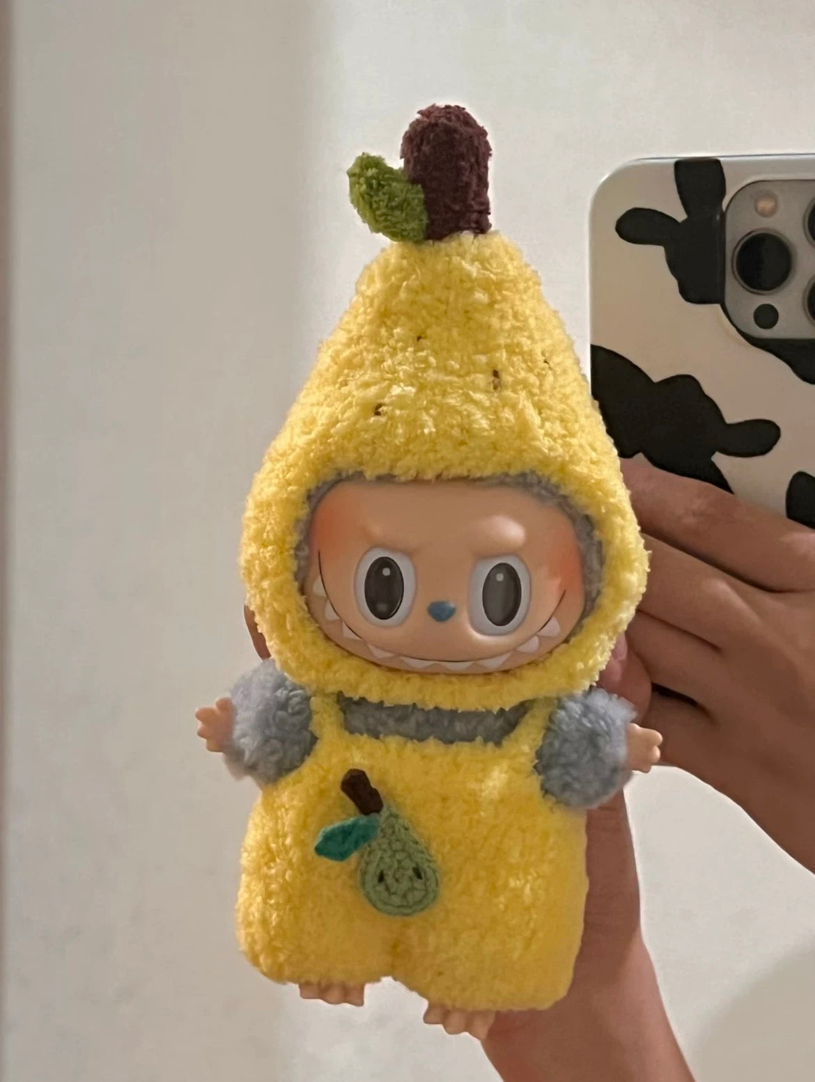 [pre order] handmade labubu pear themed outfit