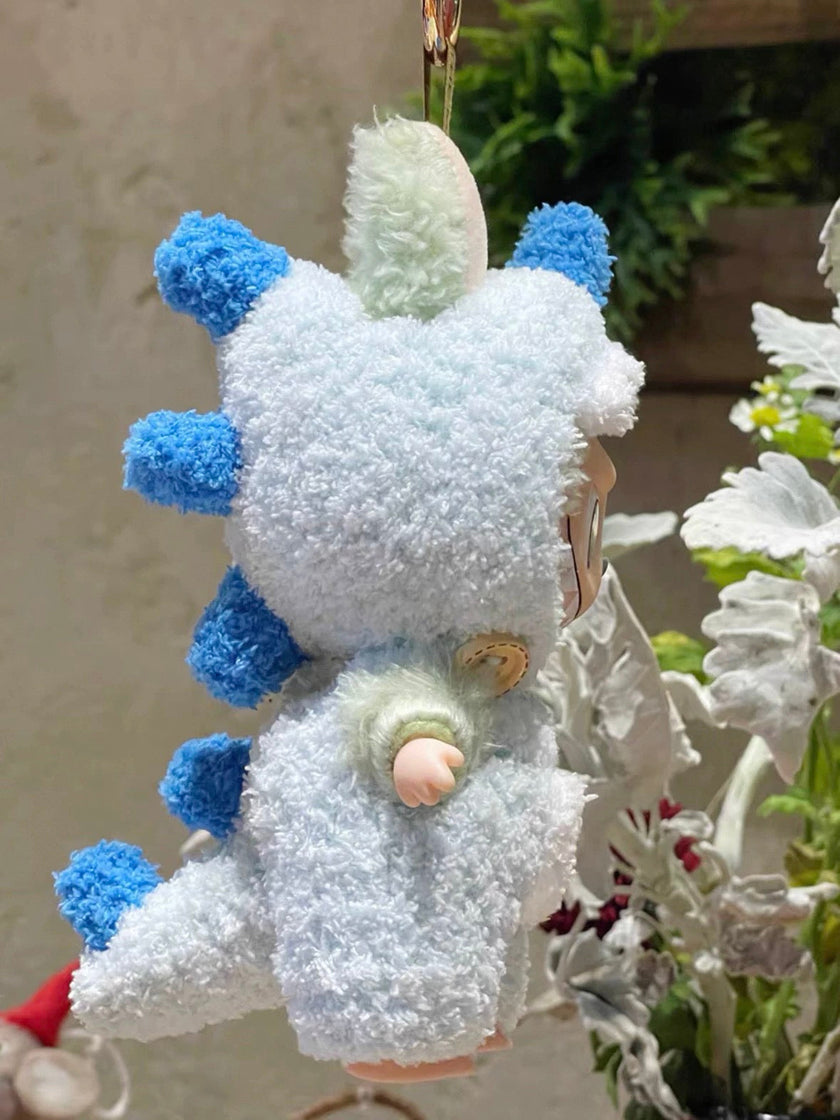 [pre order] handmade labubu dinosaur themed outfit