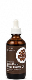BY NATURE'S 100% PURE EXTRA DARK BLACK CASTOR OIL 4 OZ