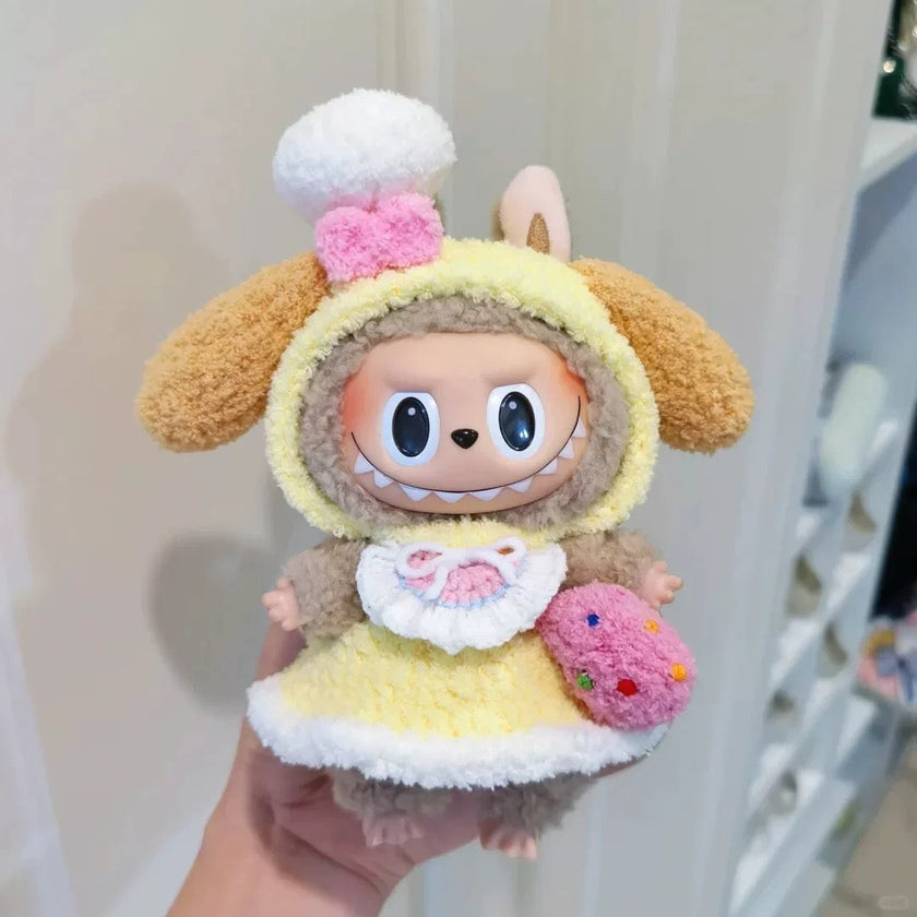 [pre order] Handmade Labubu Outfit- cute cake set