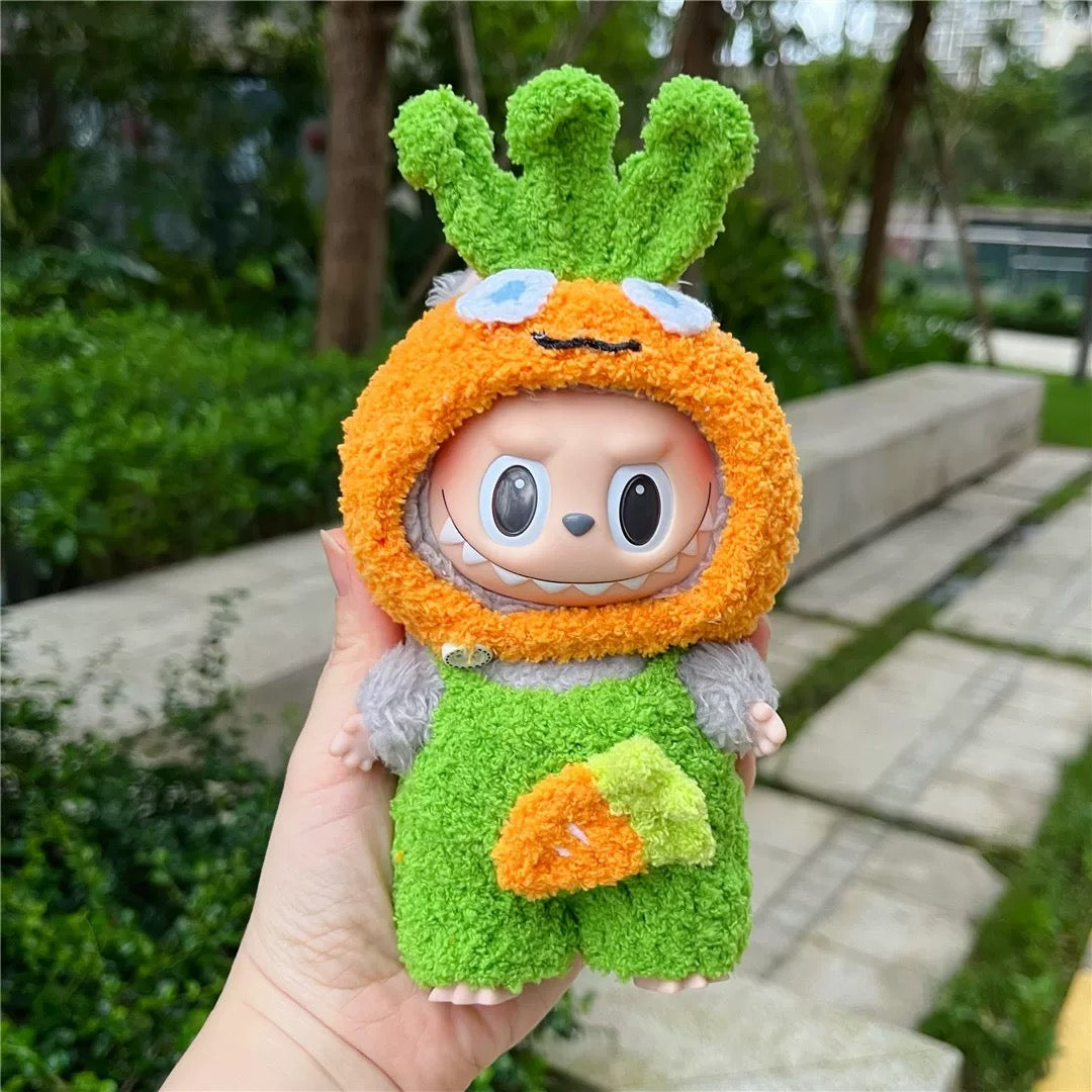 [pre order] Handmade Labubu Outfit- cute carrot edition