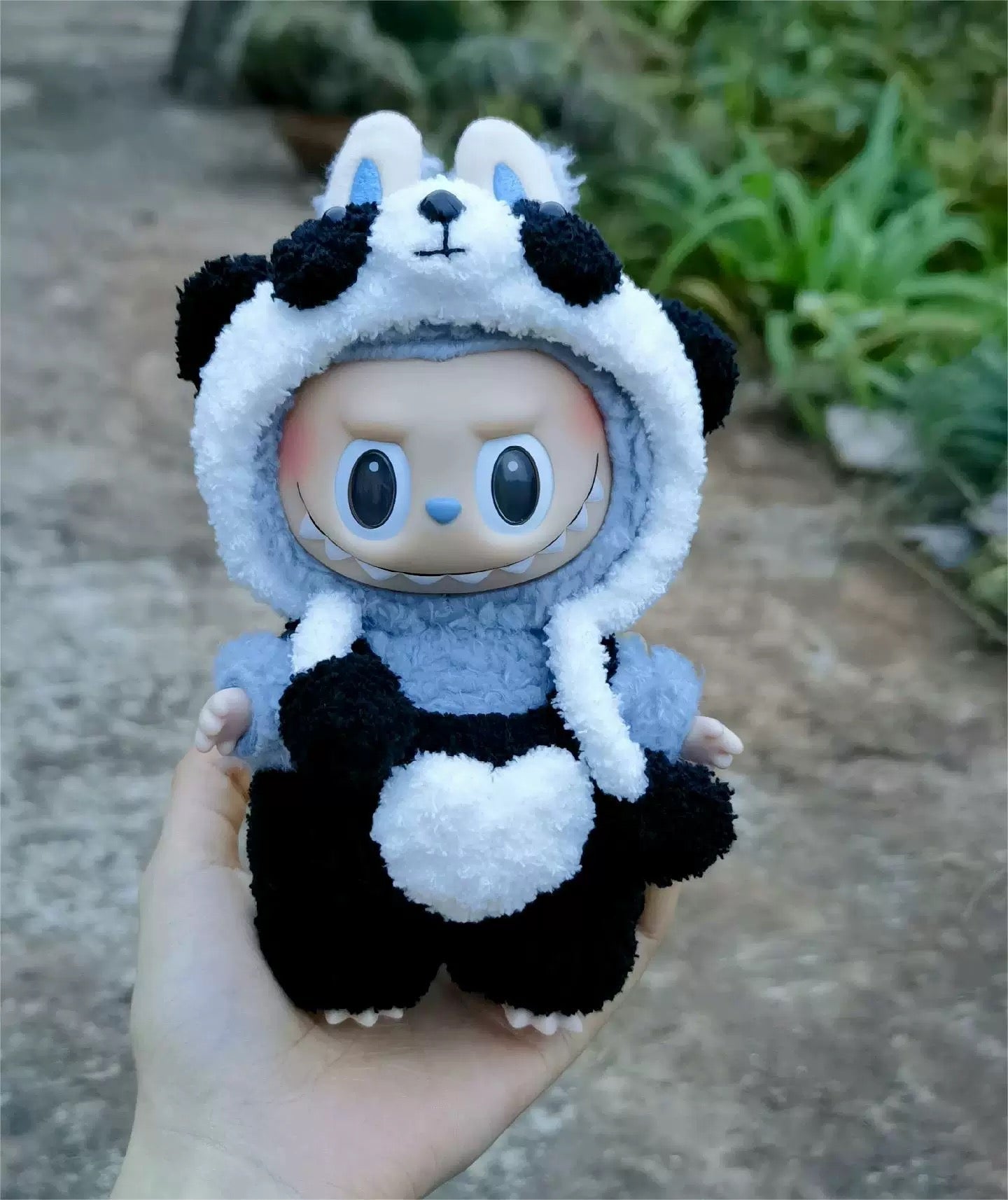 [pre order] Handmade Labubu Outfit- panda edition