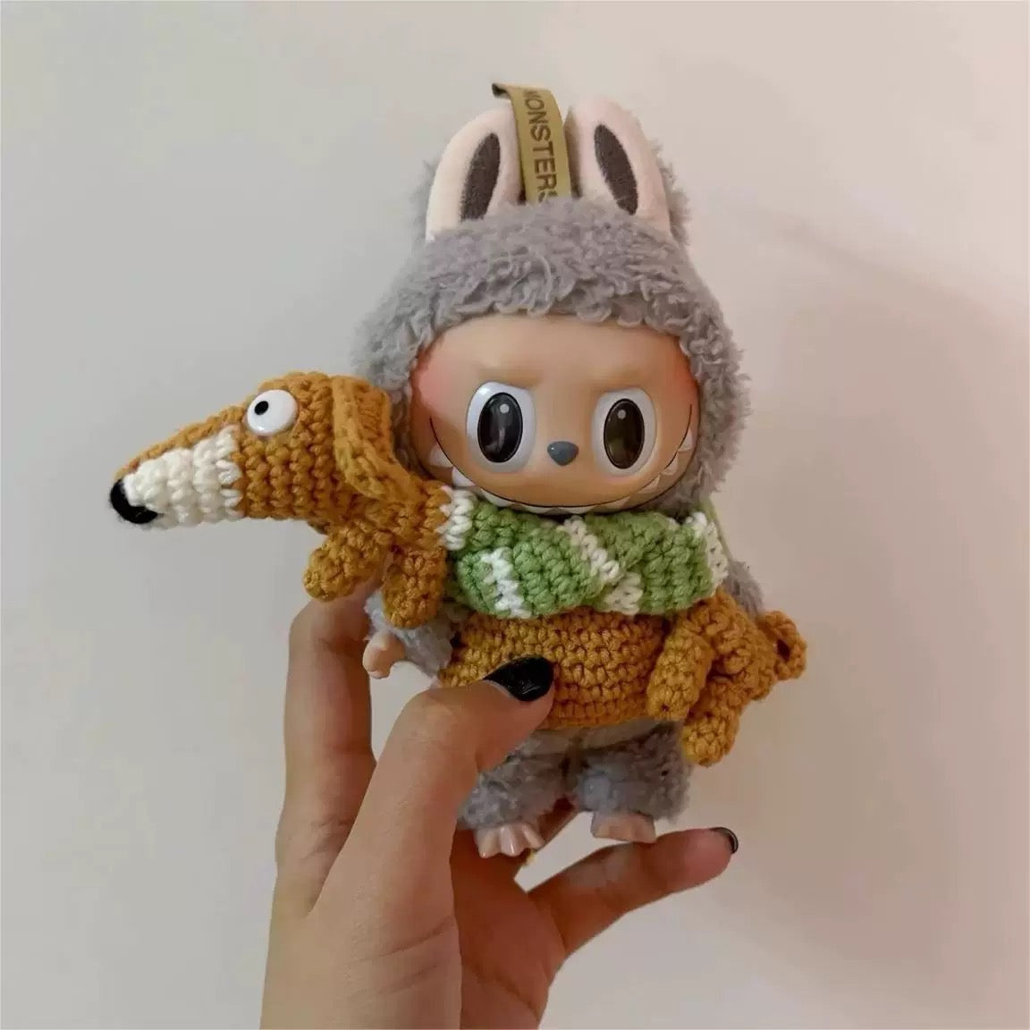 [pre order] Handmade Labubu Outfit- Dachshund edition