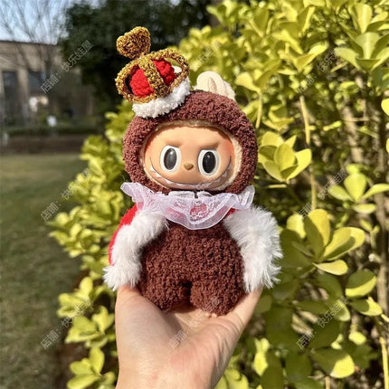 [pre order] Handmade Labubu Outfit- checkmate king edition