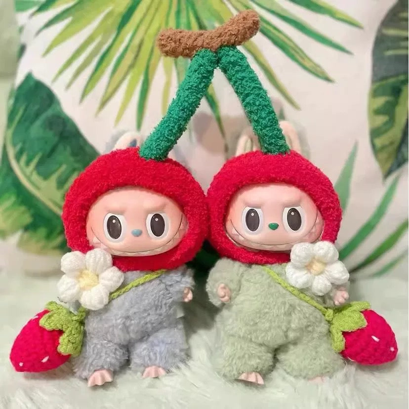 [pre order] Handmade Labubu Outfit-Cherry edition