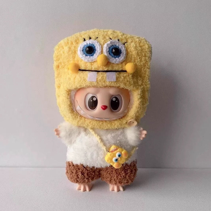 [pre order] Handmade Labubu Outfit- SpongeBob edition