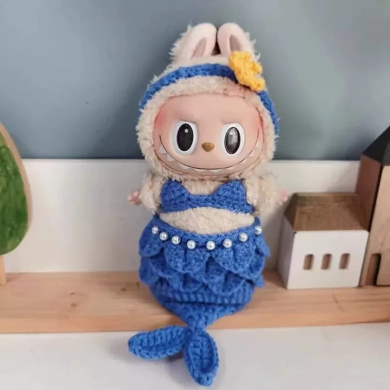 [pre order] Handmade Labubu Outfit- little mermaid edition