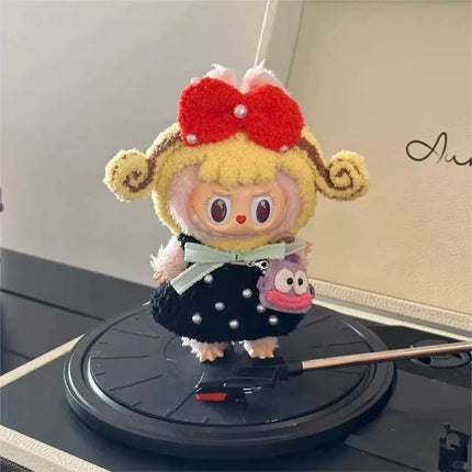 [pre order] Handmade Labubu Outfit- curly hair set