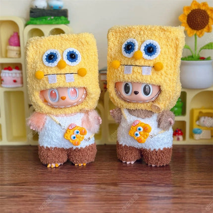 [pre order] Handmade Labubu Outfit- SpongeBob edition