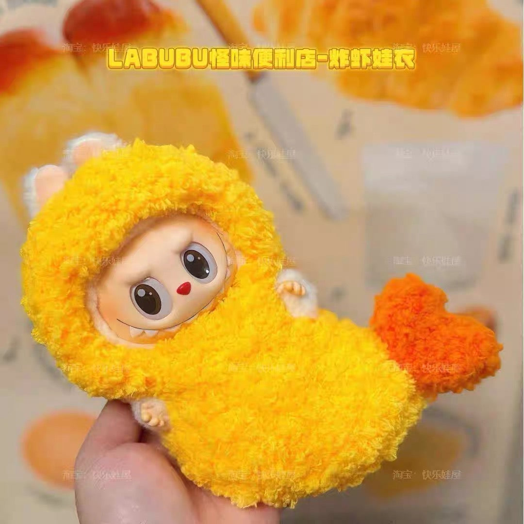 [pre order] Handmade Labubu Outfit- Fried shrimp