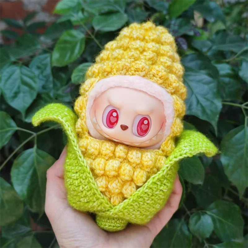 [pre order] Handmade Labubu Outfit- corn edition