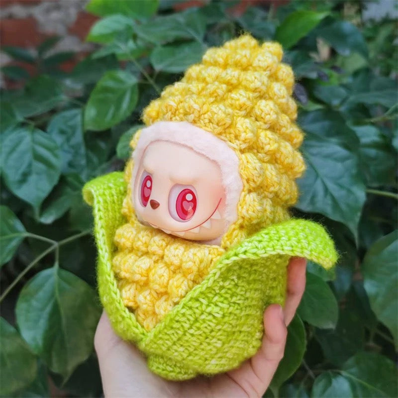 [pre order] Handmade Labubu Outfit- corn edition
