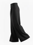 Luxeflow - Elevated Wide Leg Sweatpants Trouser Pants Black