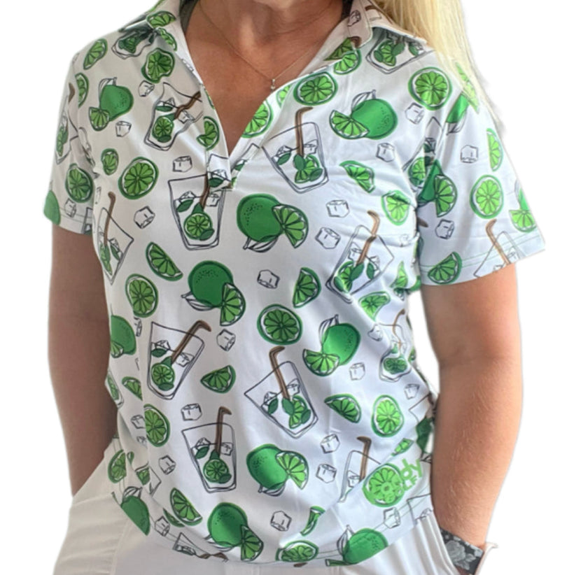 Clearance Assorted Women's Classic V- neck, sleeved Polos, loose fit.